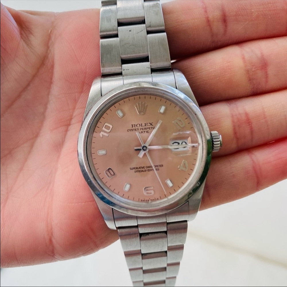 Rolex watch. Original face was white but I changed